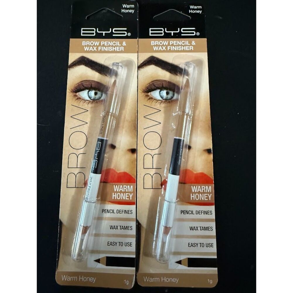 BYS Brow Pencil & Wax Finisher products in the shade Warm Honey 2-pack